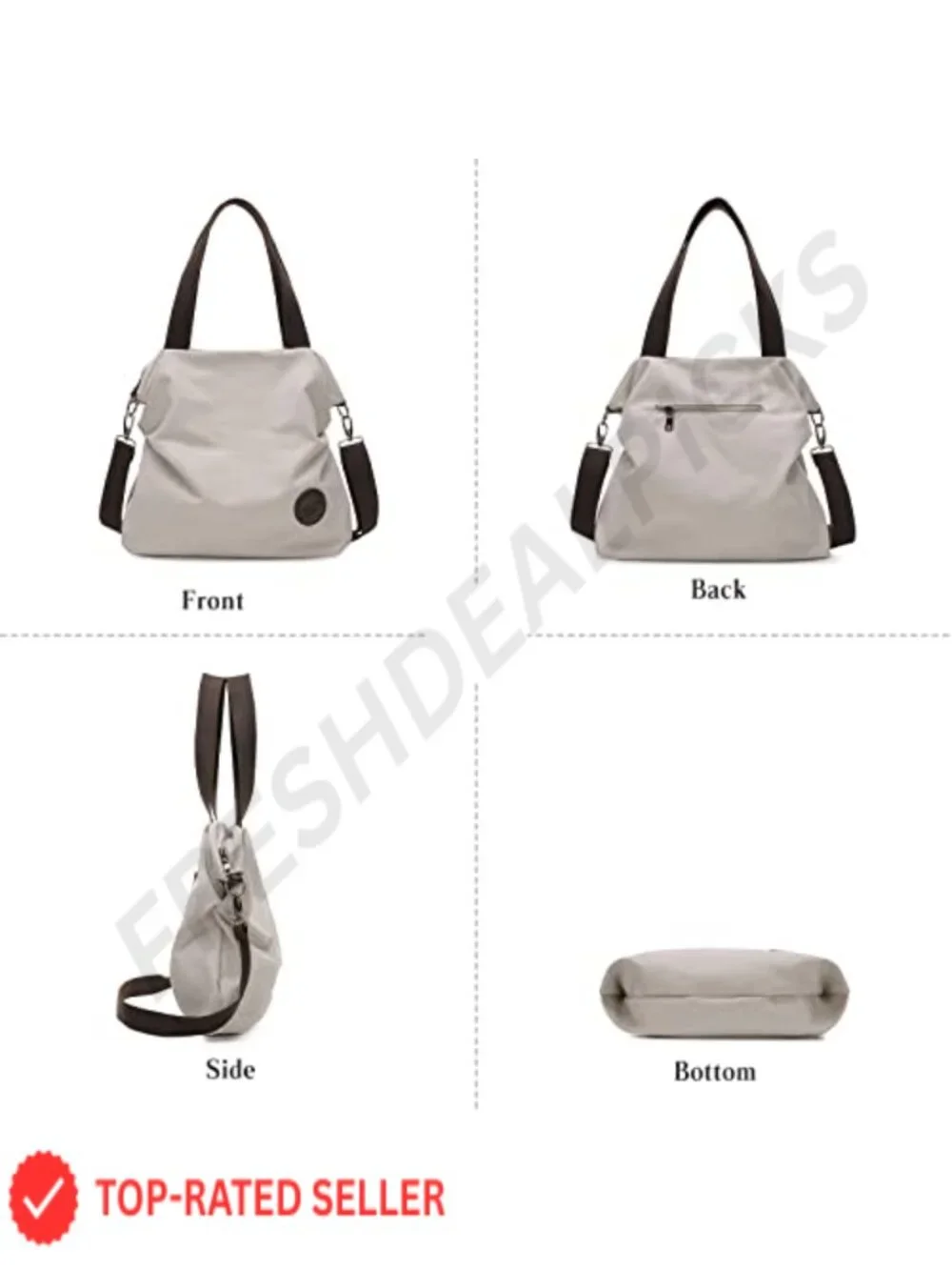 Canvas Hobo Shoulder Bag Crossbody Tote for Women Travel Work